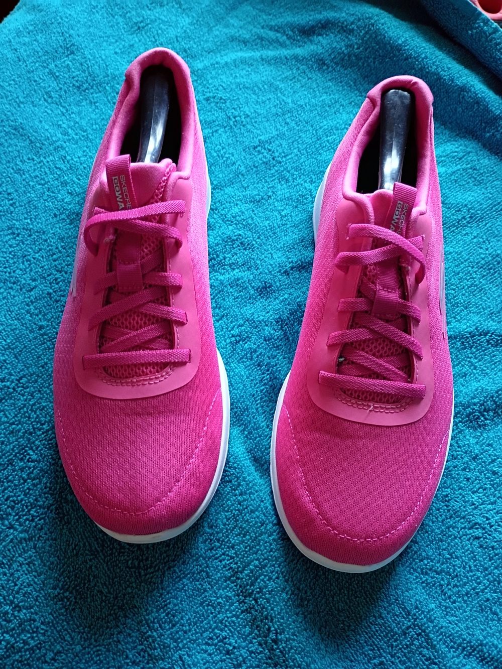 Skechers Pink Lace-Up Athletic Sneakers